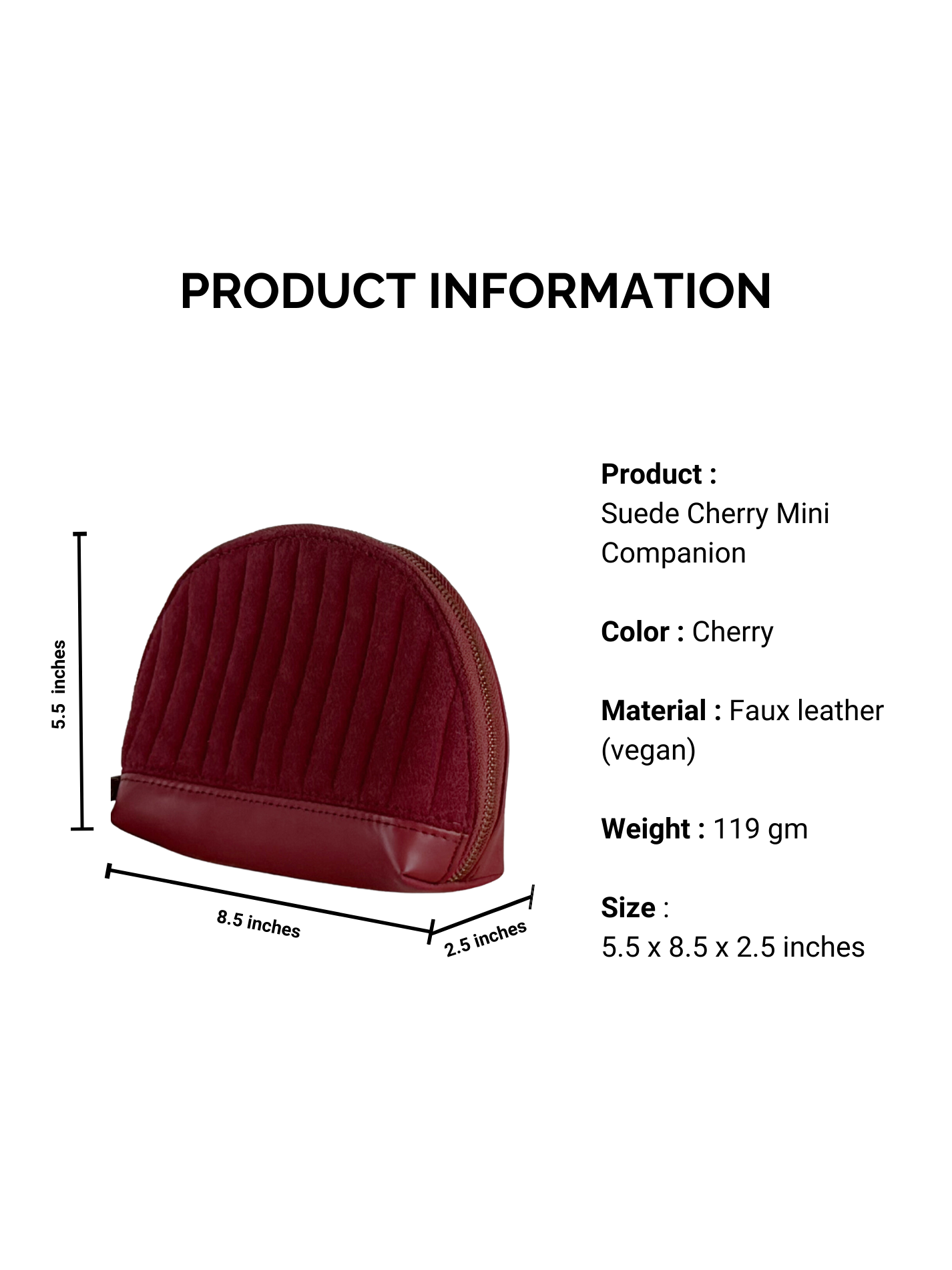 Suede Cherry Mini Companion