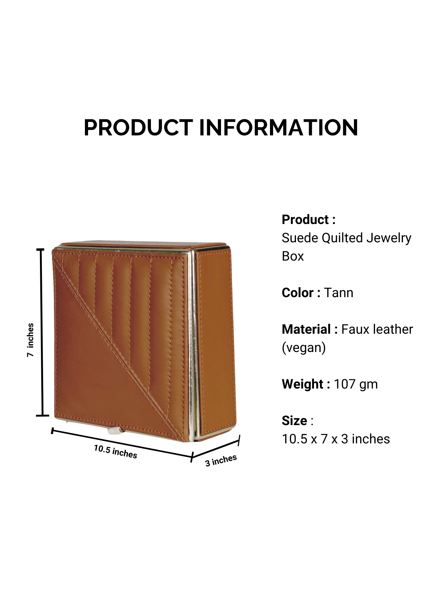 Tann Quilted Jewelry Box