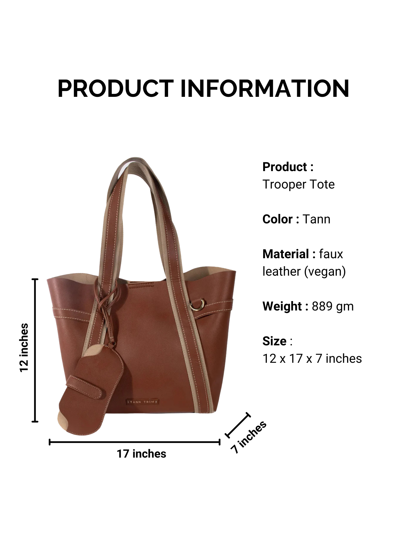 Tann Trooper Tote