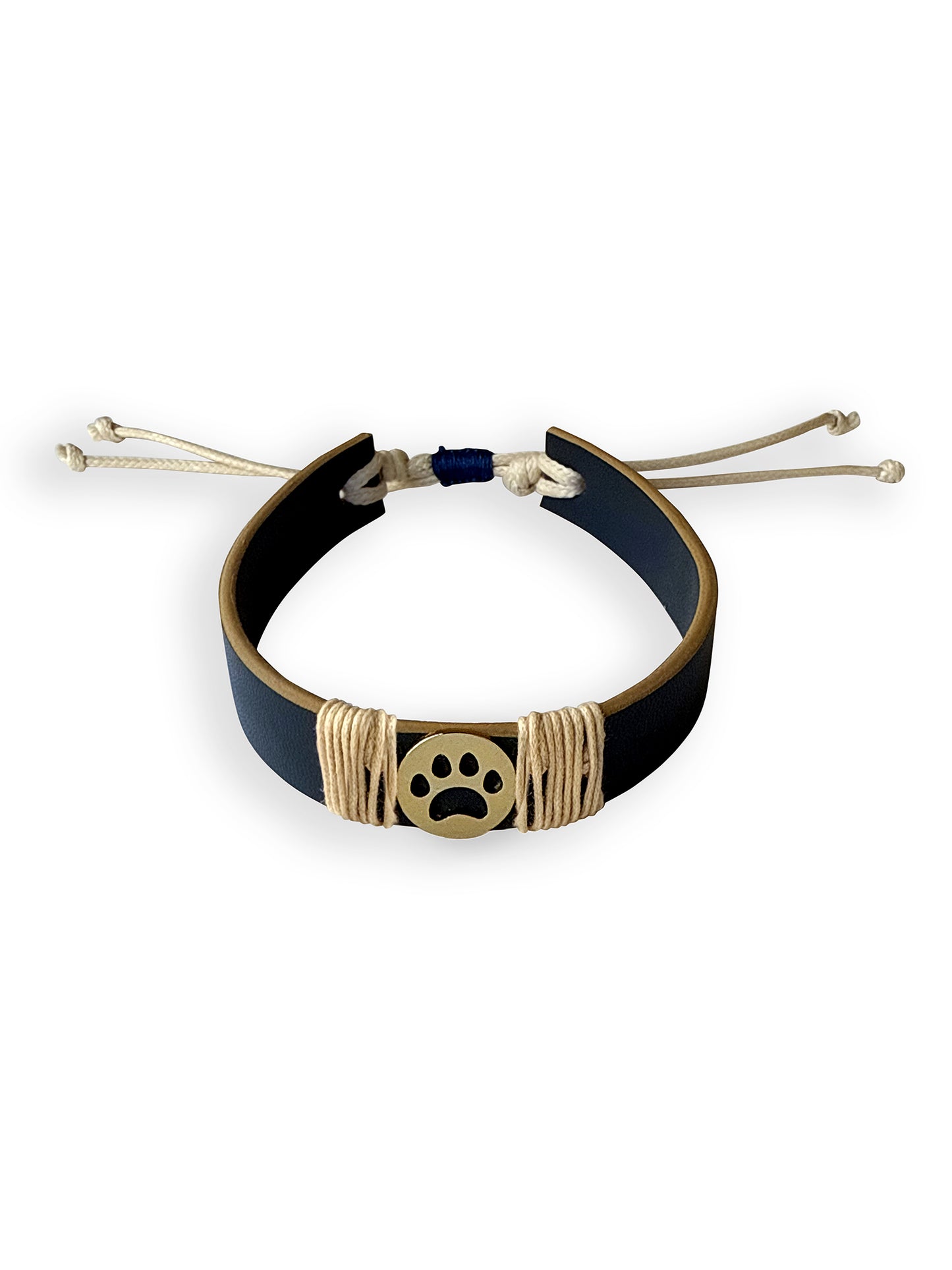 Blue Paw Vegan Leather Band