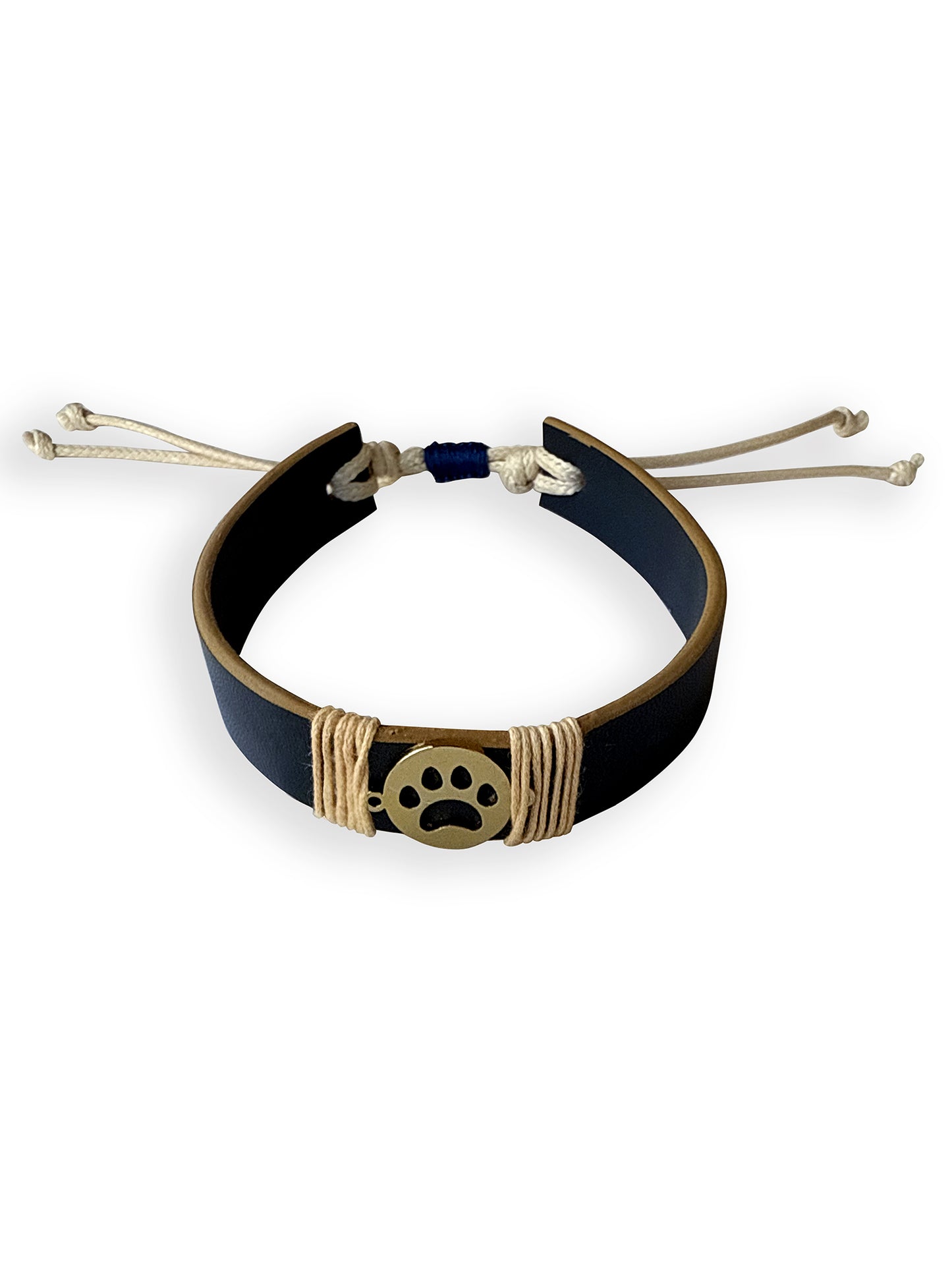 Blue Paw Vegan Leather Band