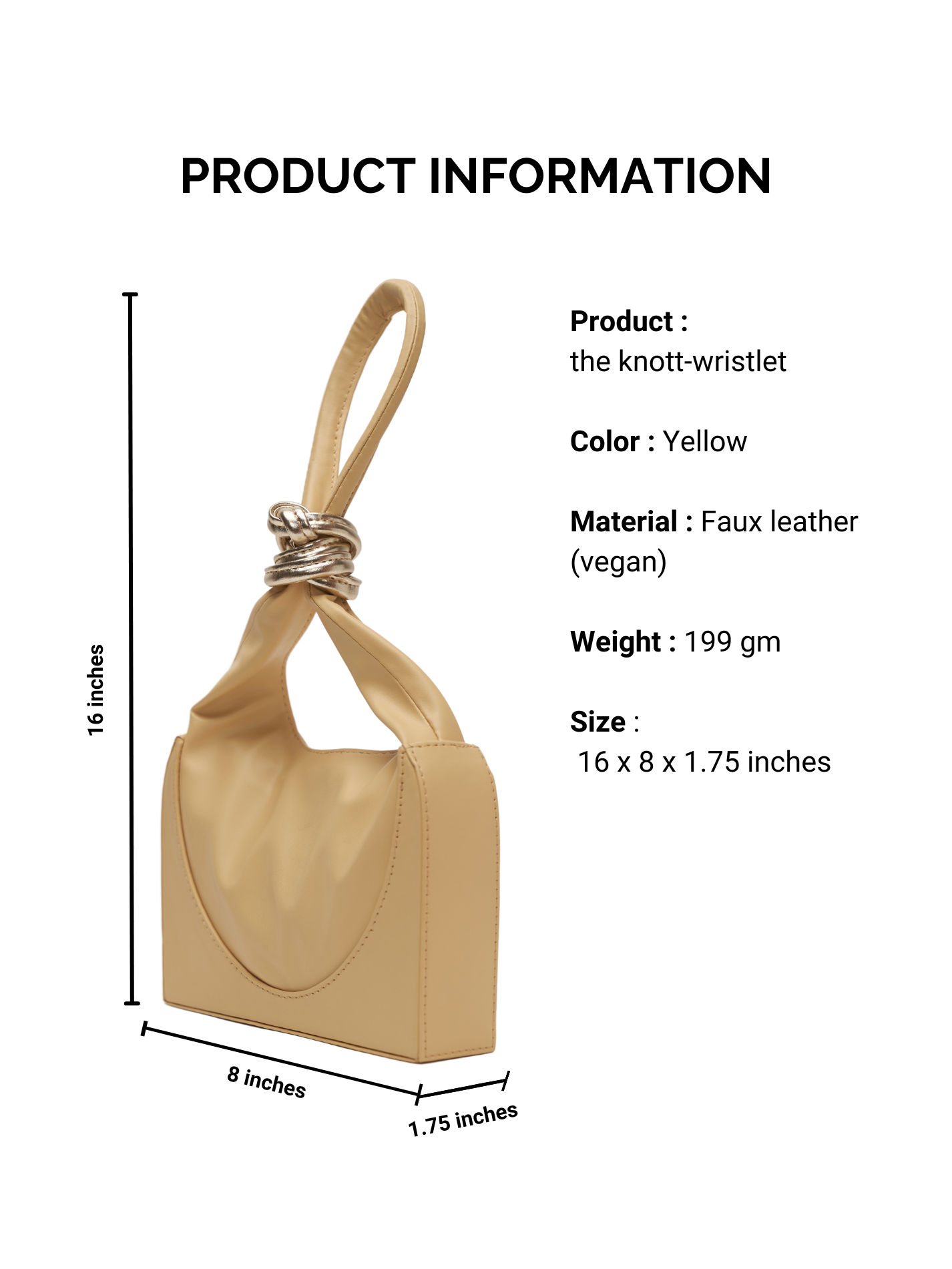 The Yellow Knott wristlet