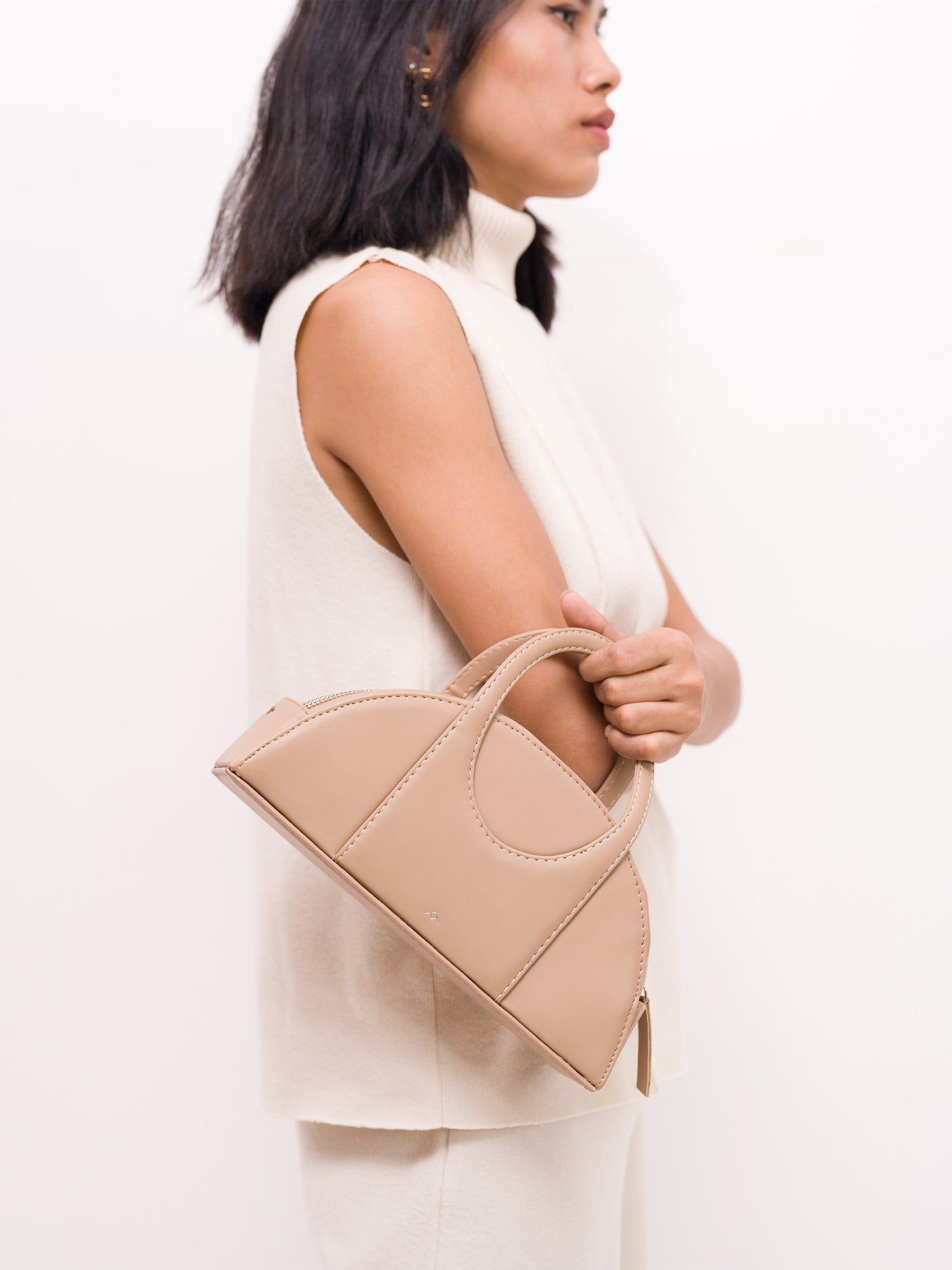 Beige OOO Sling Bag