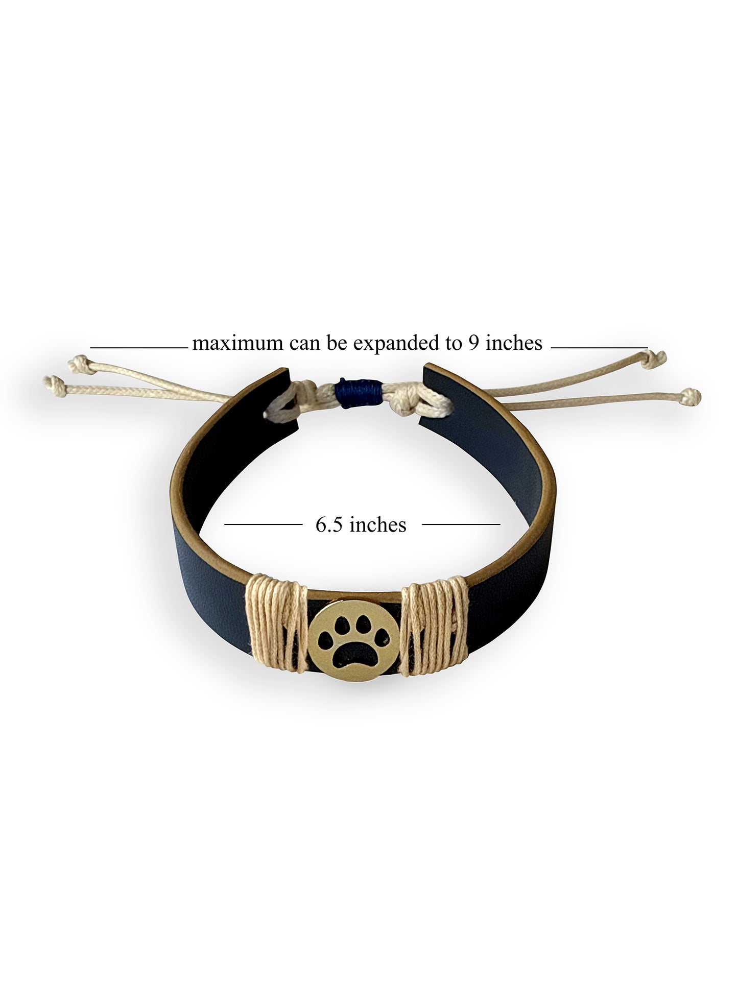 Blue Paw Vegan Leather Band