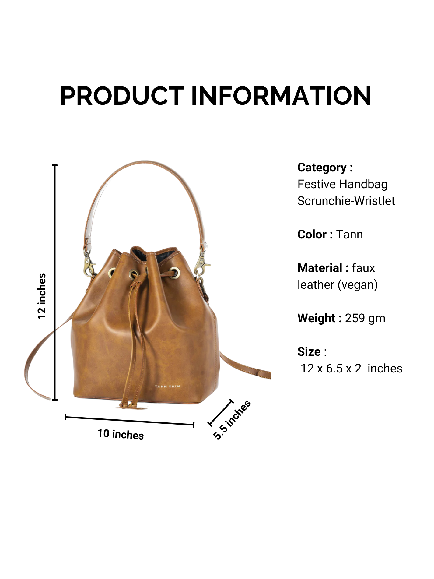 Tann Bucket Bag