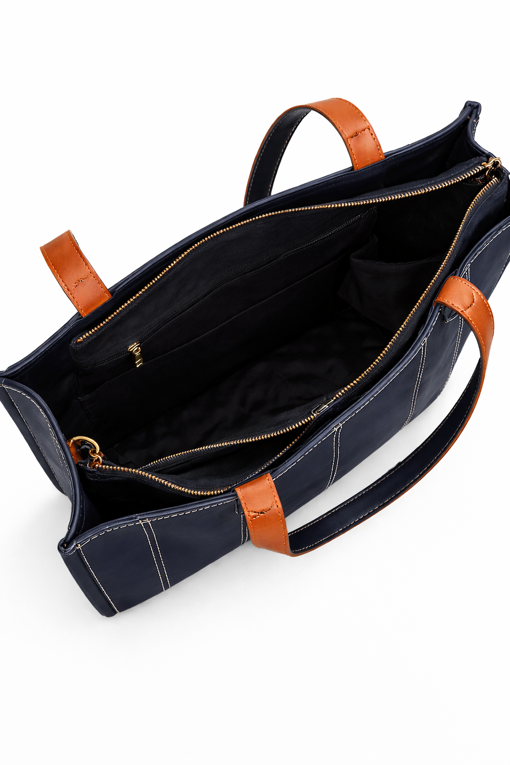 The Stacker Tote- Navy Blue