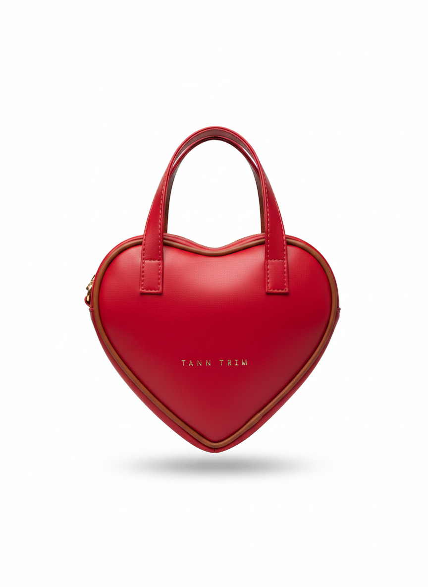 Stripe Chain Heart Bag