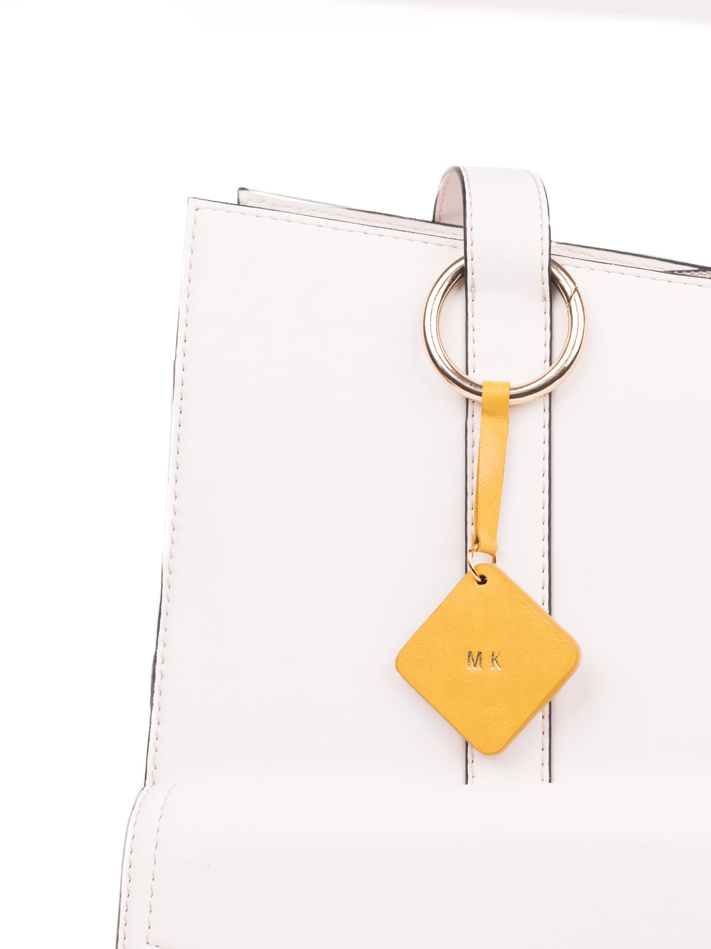 Mustard Rhombus Bag Charm