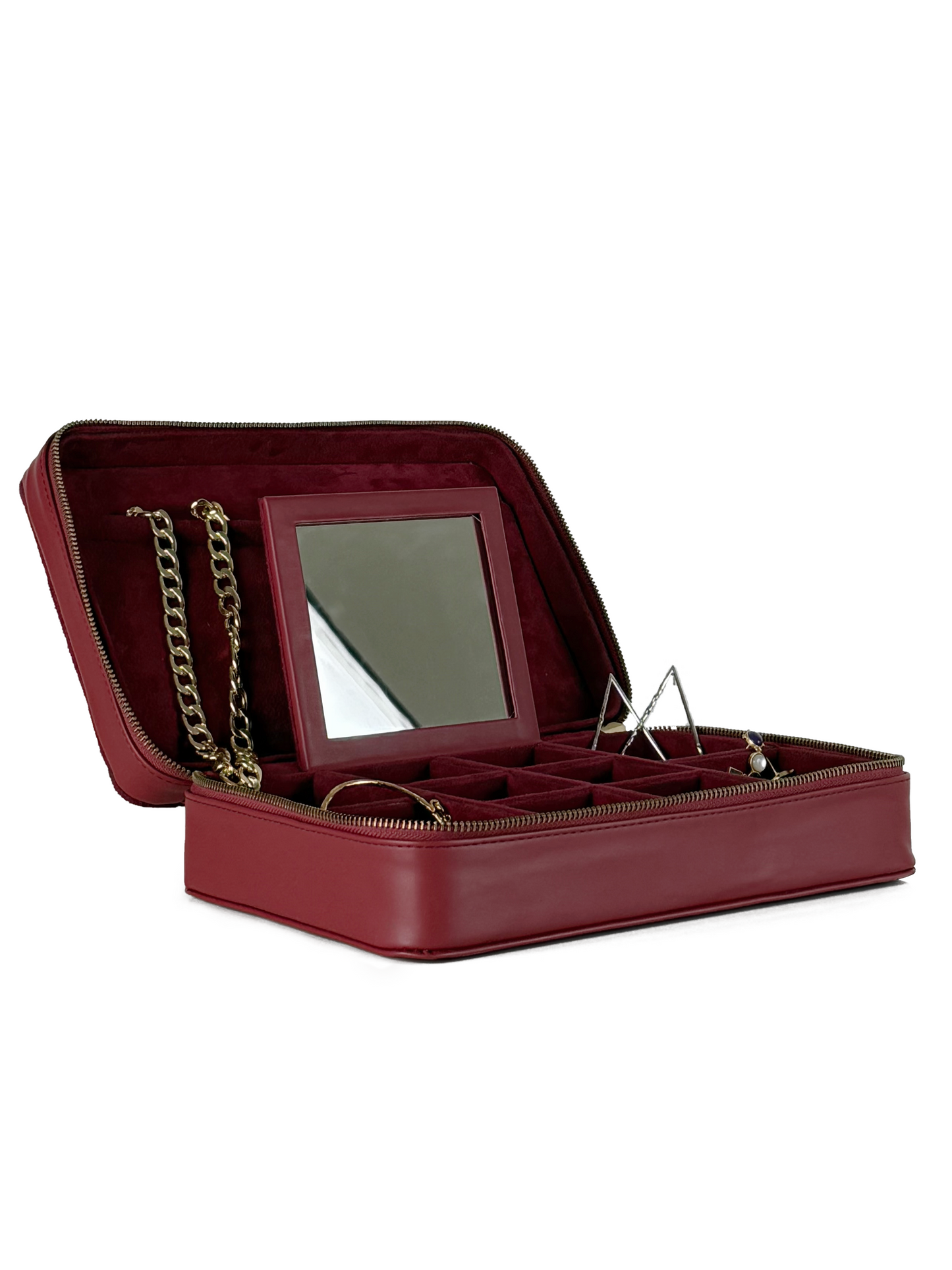Quilted Suede Jewelry Box : big