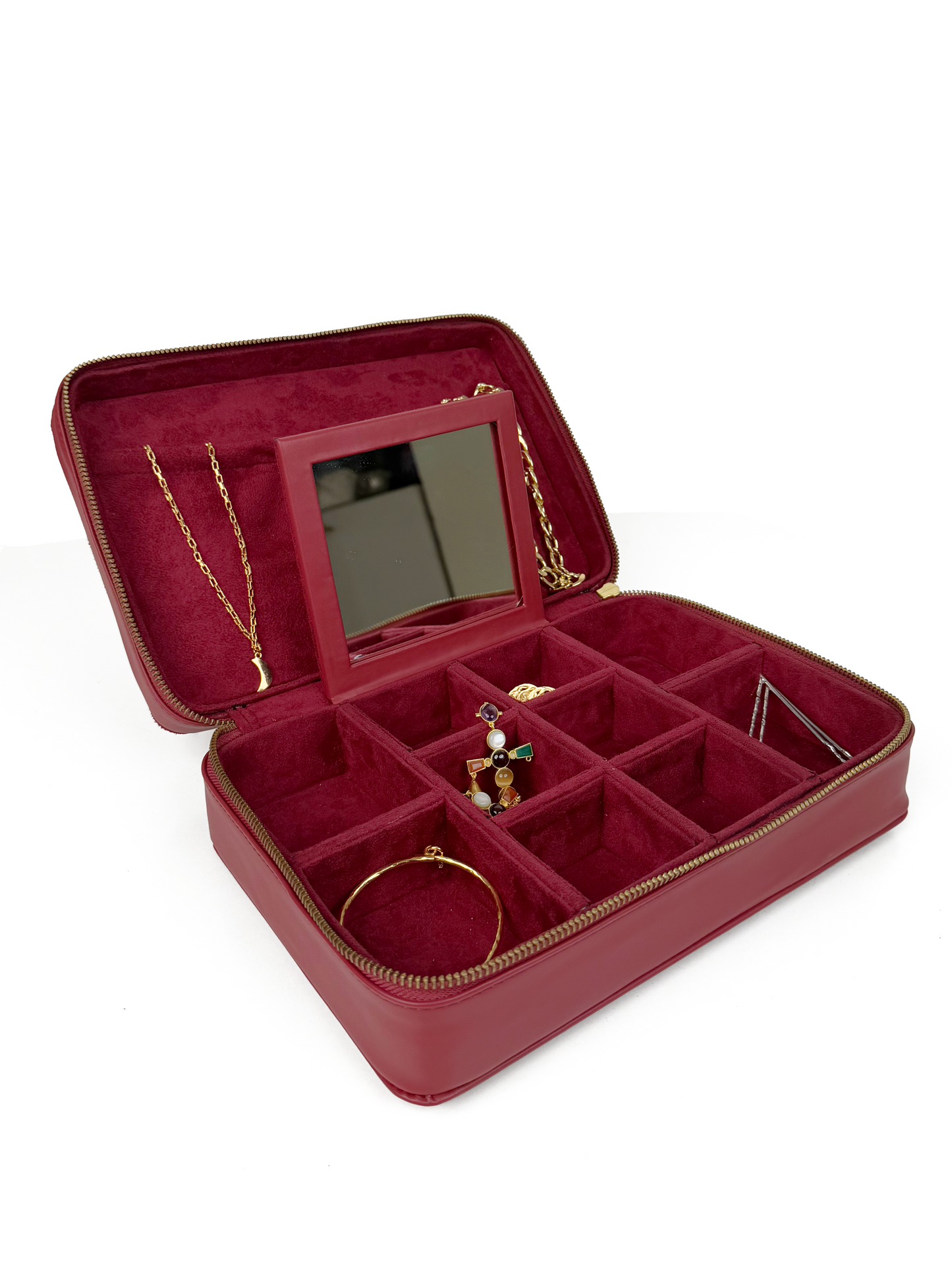 Quilted Suede Jewelry Box : big