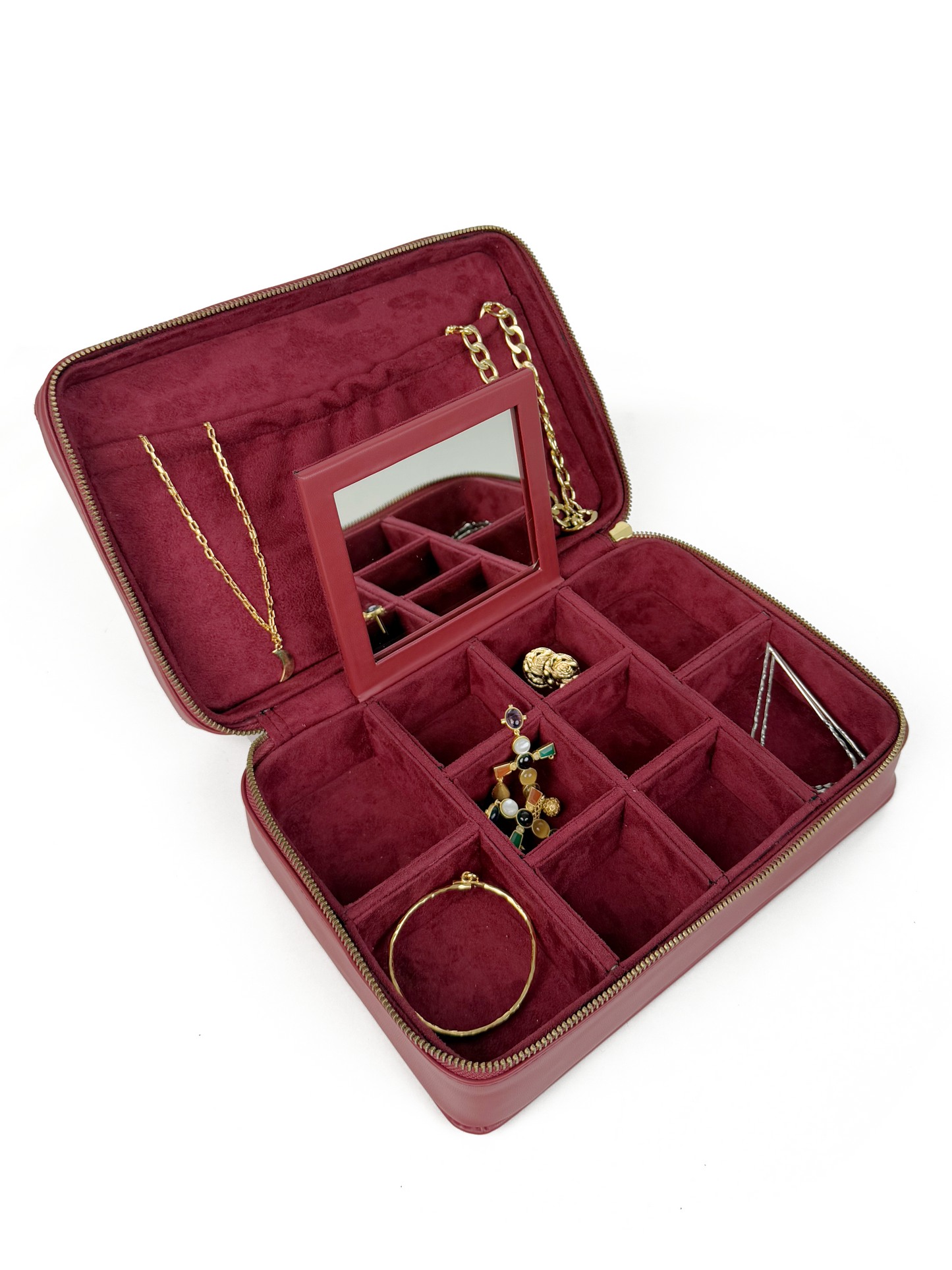 Quilted Suede Jewelry Box : big