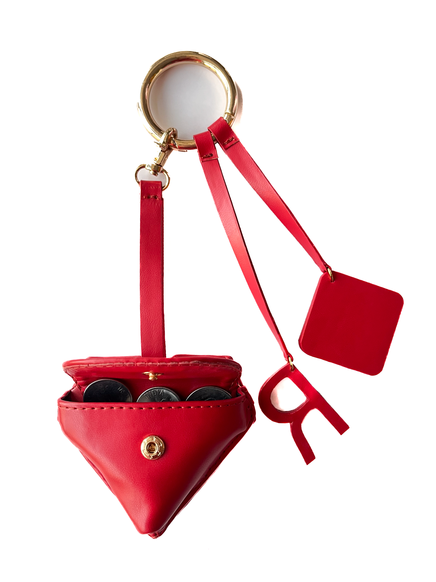 Heart & Initial Bag Charm