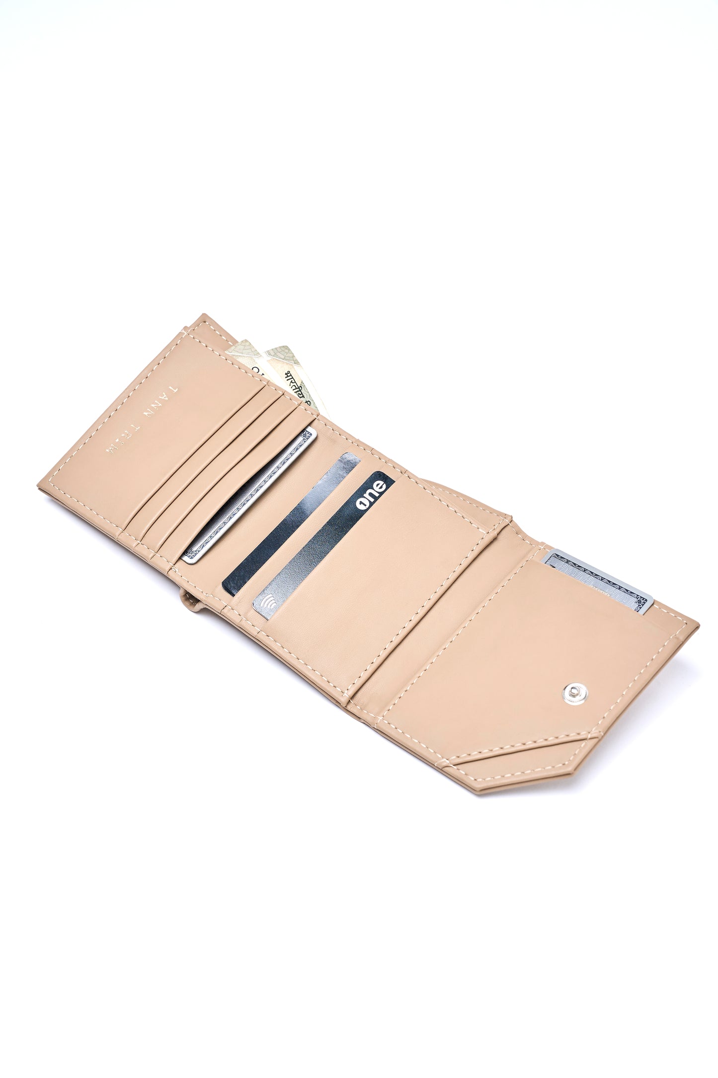 Finefold Wallet : Beige