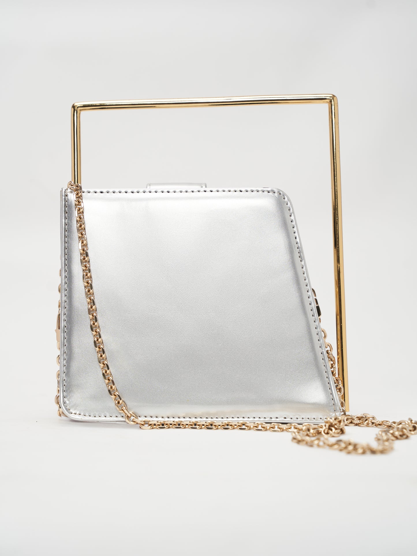 The frame handbag - Silver