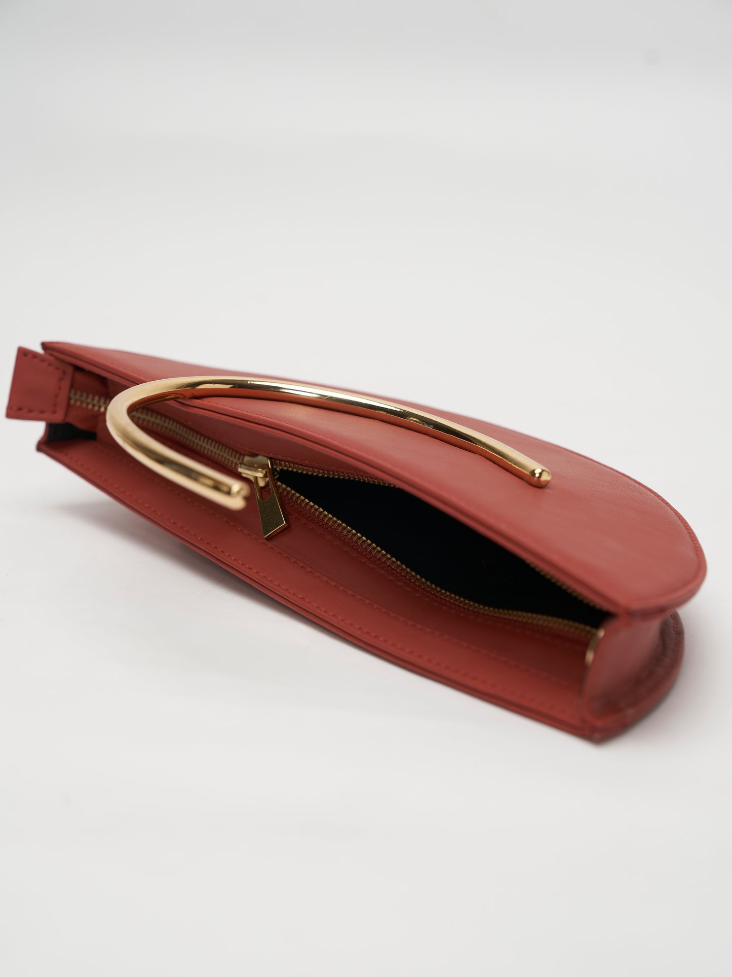 Gold Arch Handbag - Berry