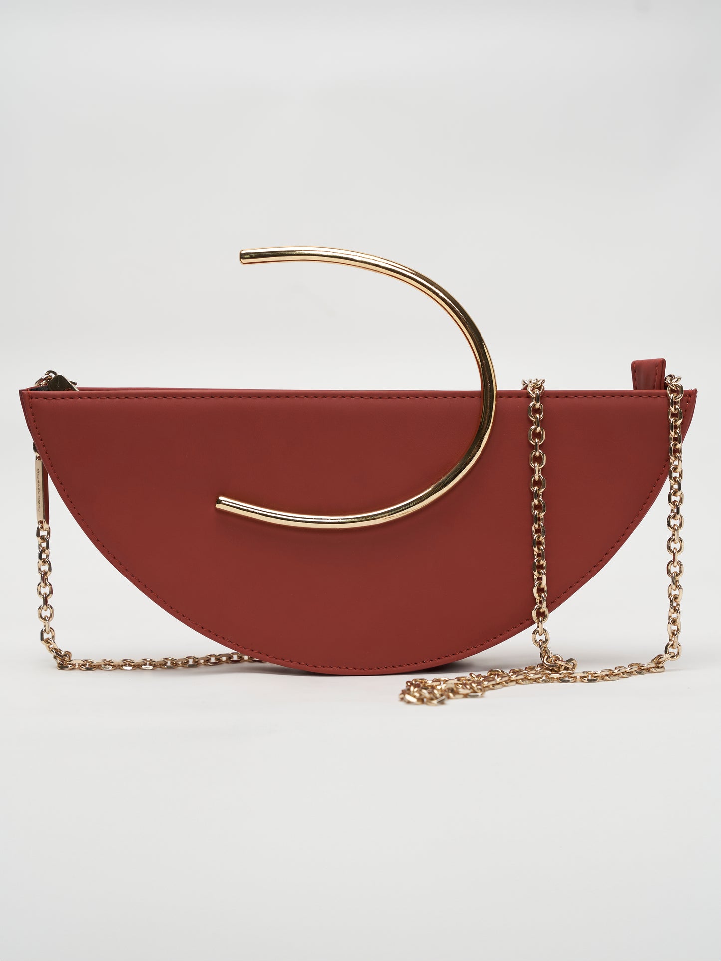 Gold Arch Handbag - Berry