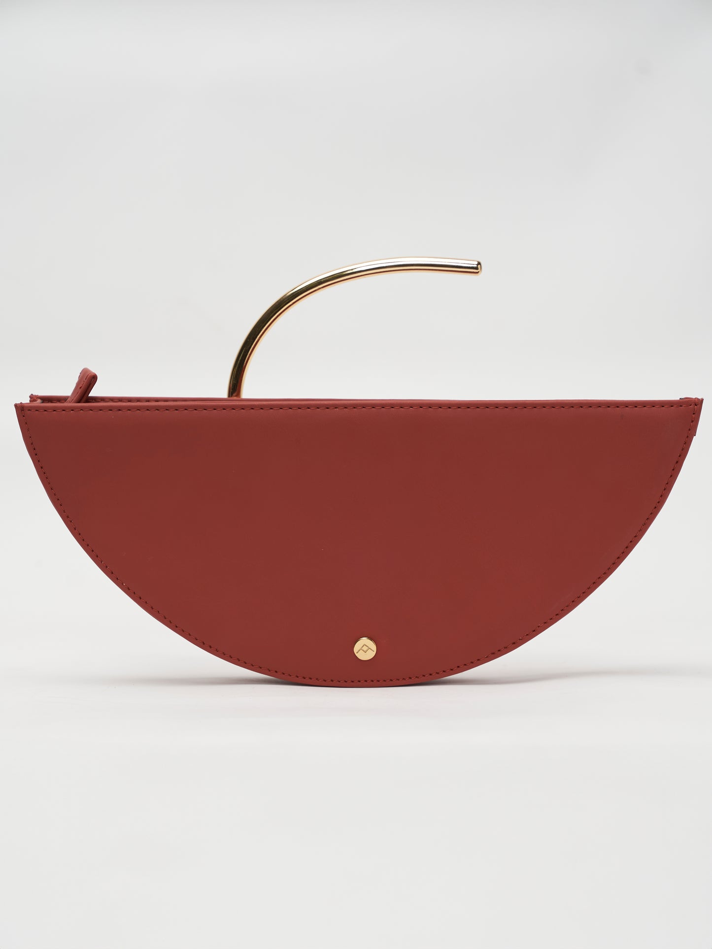 Gold Arch Handbag - Berry