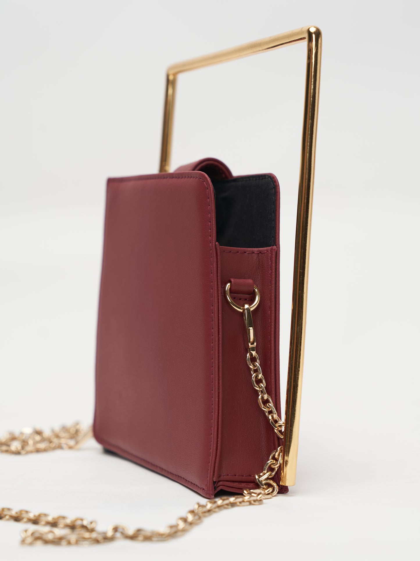 The frame handbag - Berry Red