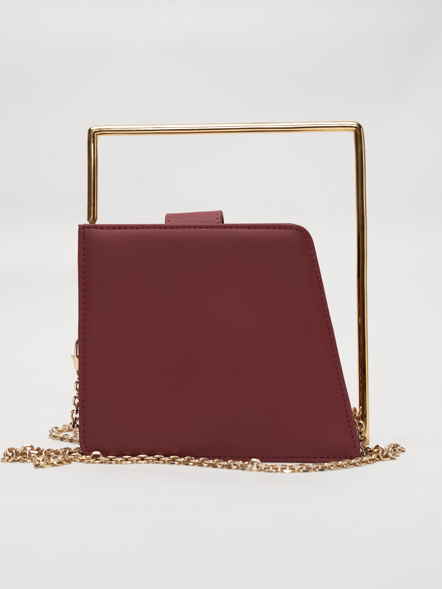 The frame handbag - Berry Red