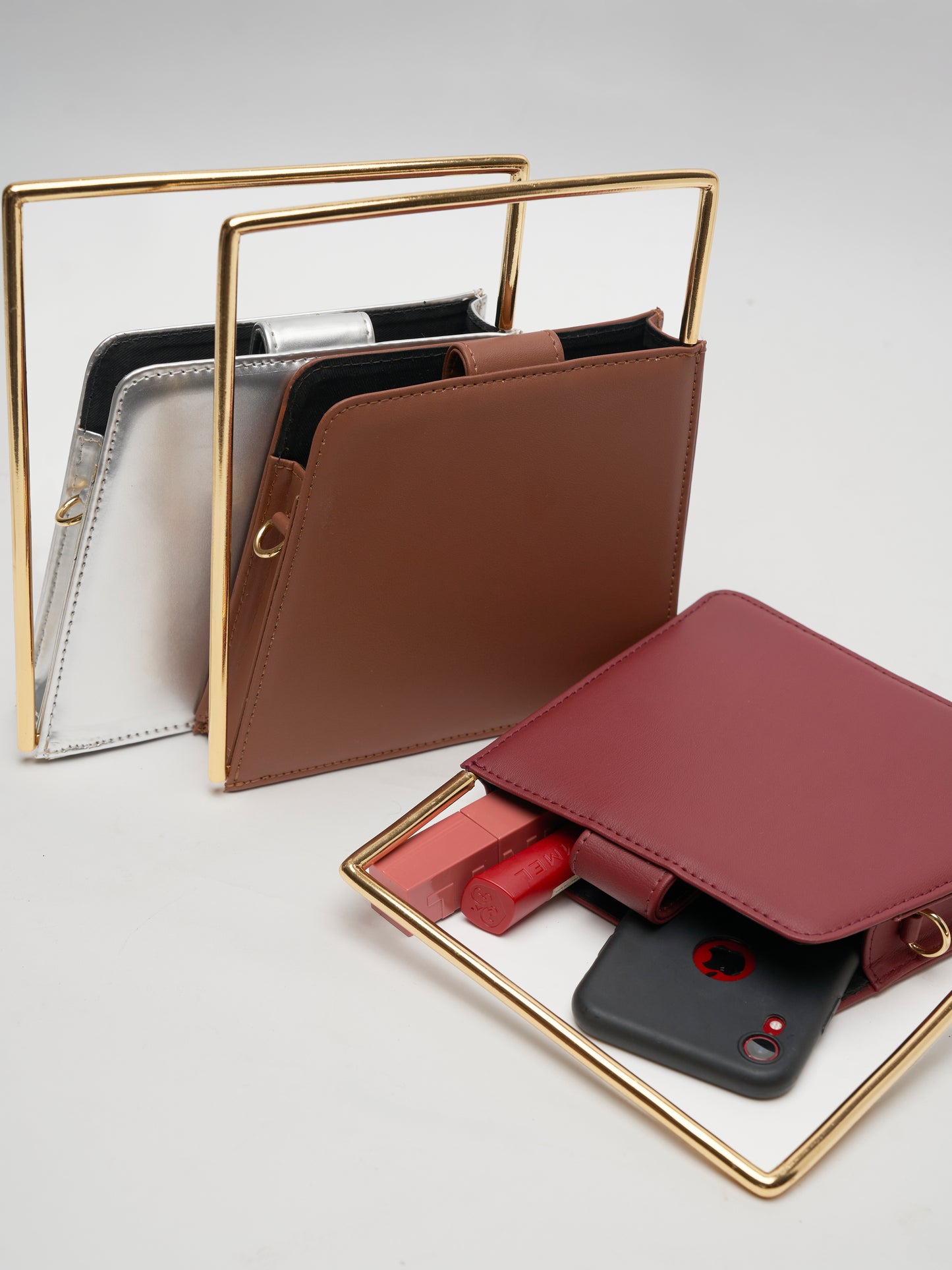 The frame handbag - Silver