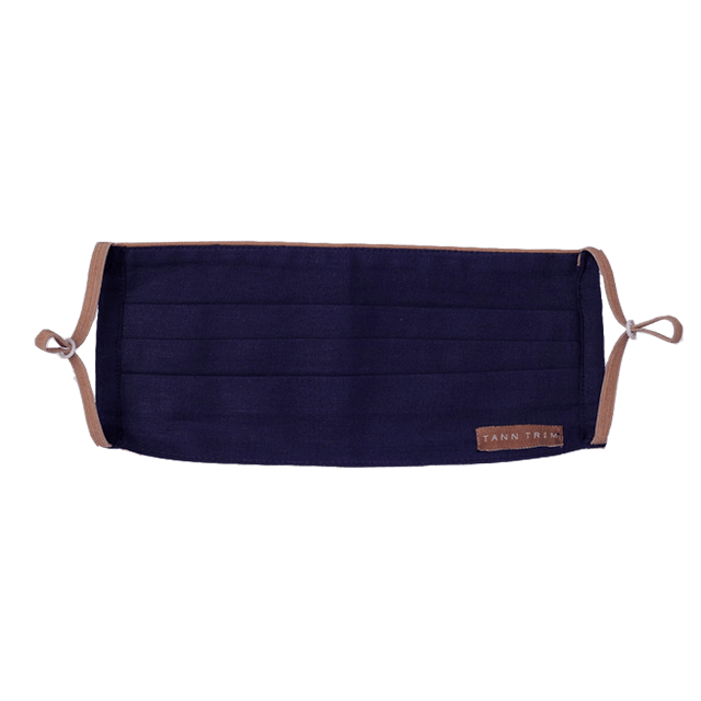 Navy Blue Breathable Cotton Mask