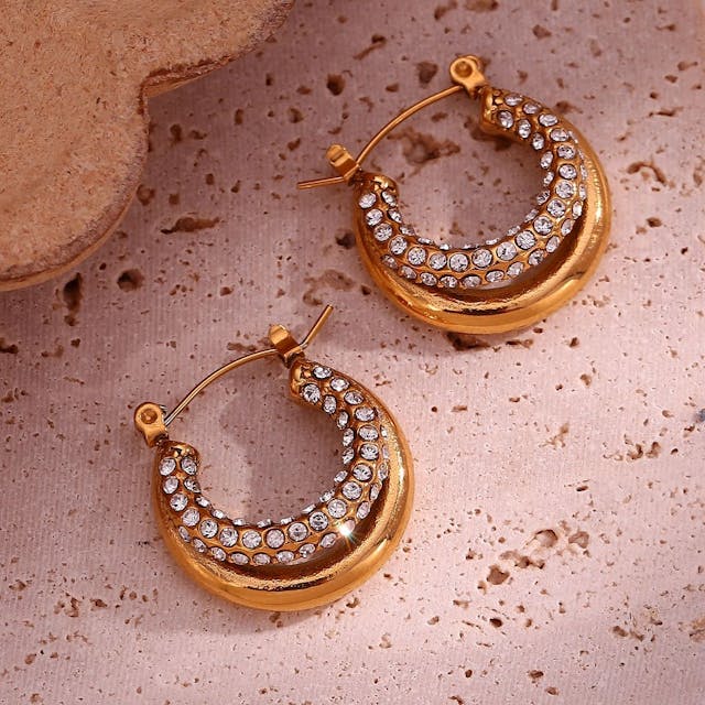 The Studded Hoops