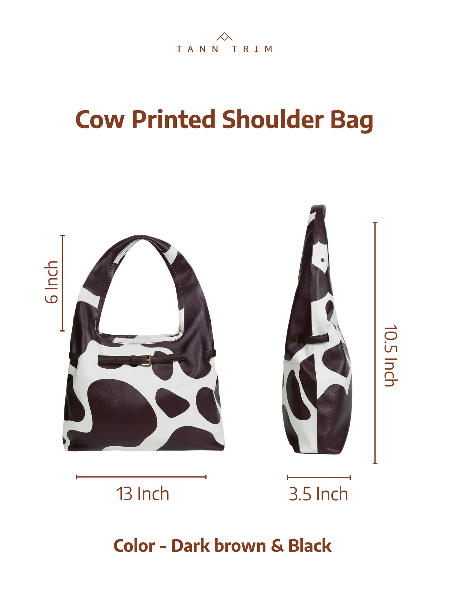 Cow Printed Shoulder Bag