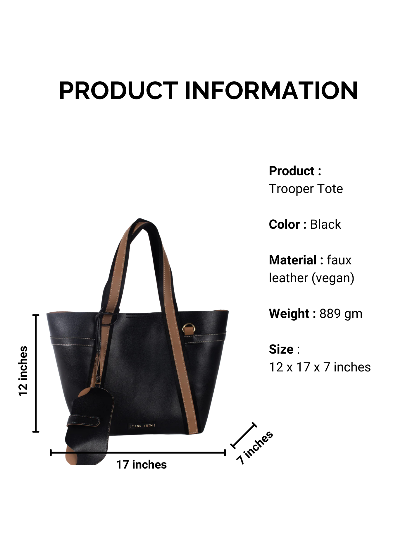 Black Trooper Tote