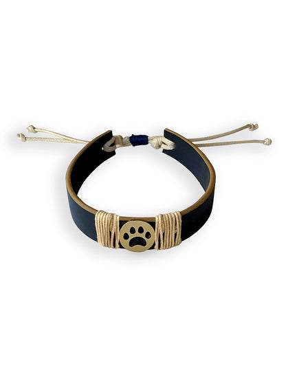 Blue Paw Vegan Leather Band