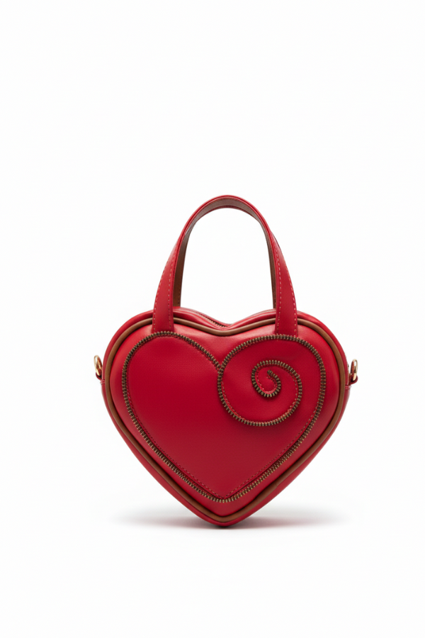 Red Chain Heart Bag