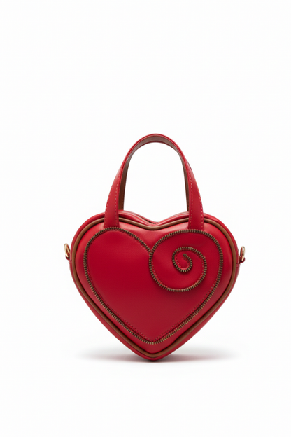 Red Chain Heart Bag