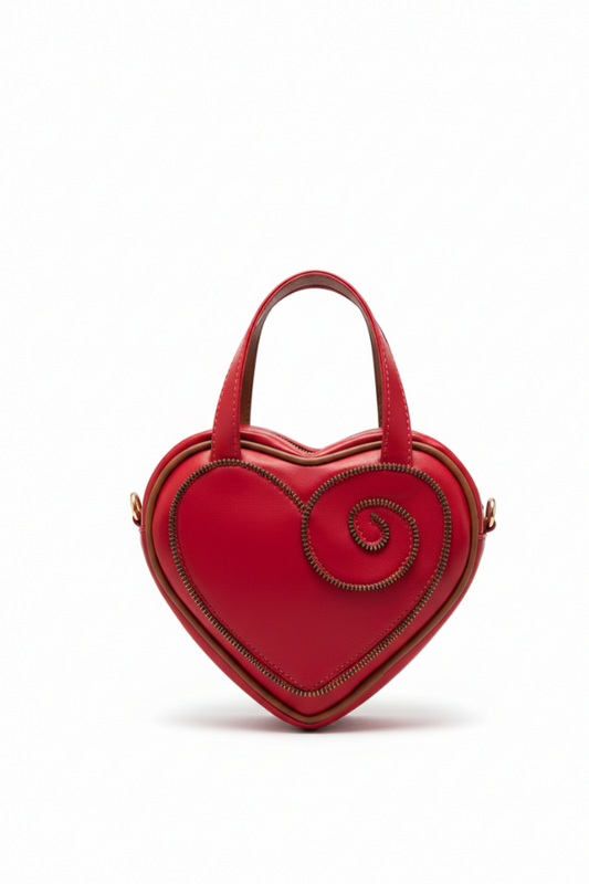 Red Chain Heart Bag