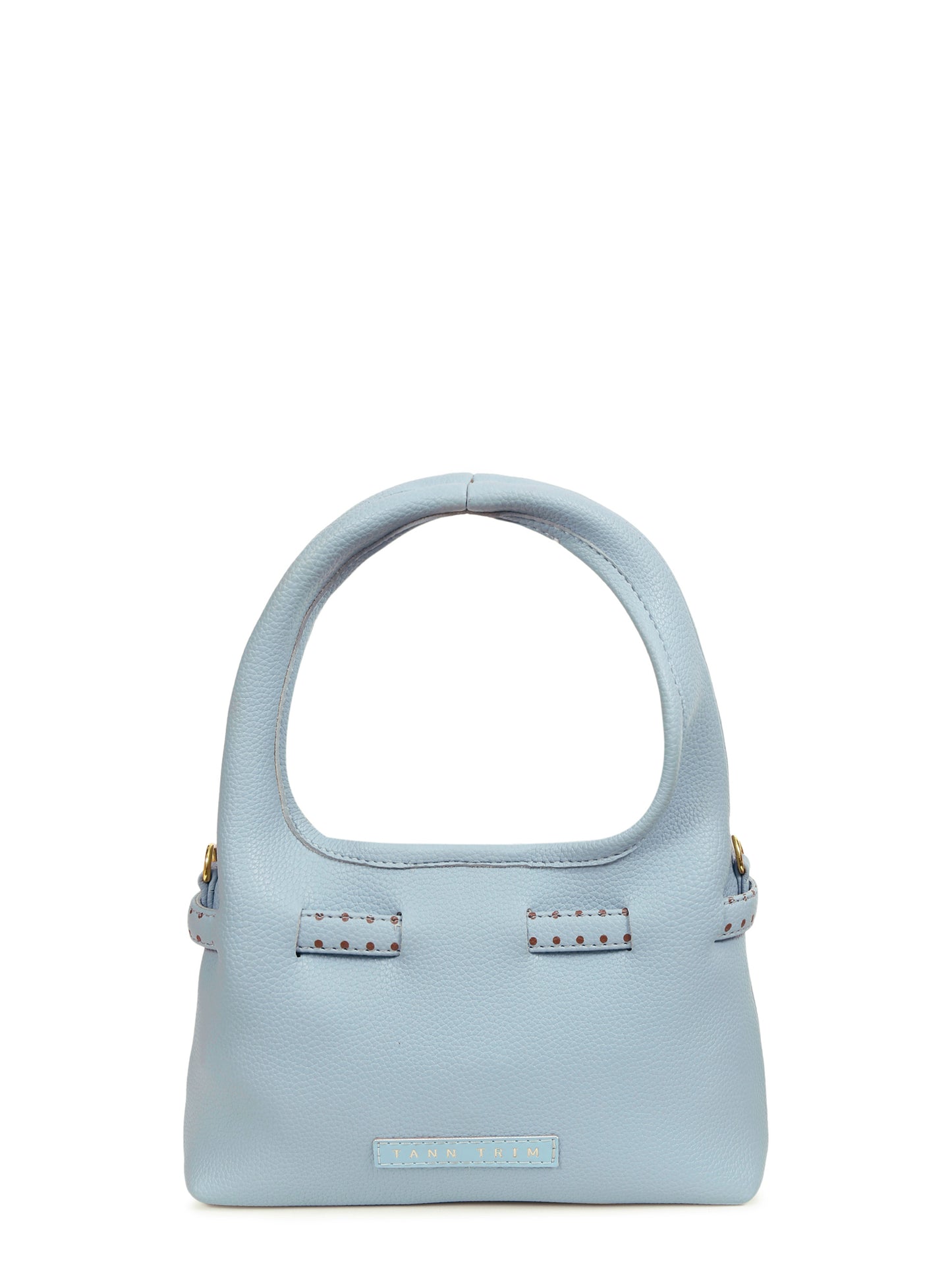 Blue Polka Mini Hobo Bag