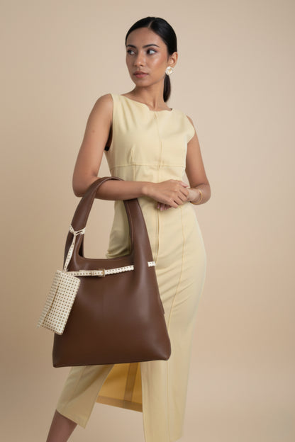 Dark Brown Hobo Work Bag