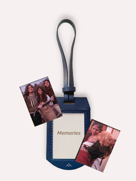 Blue Polaroid Bag Charm