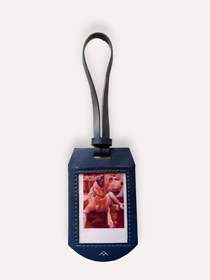 Blue Polaroid Bag Charm