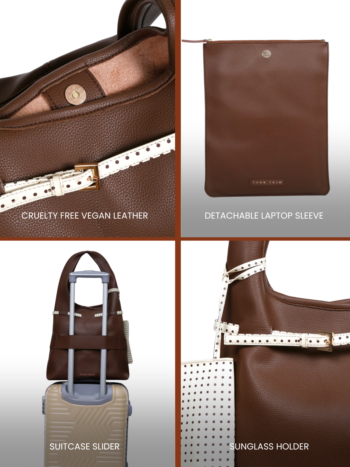 Dark Brown Hobo Work Bag
