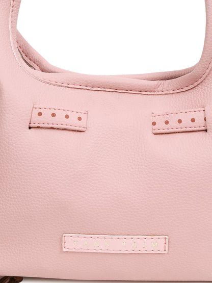 Pink Polka Mini Hobo Bag