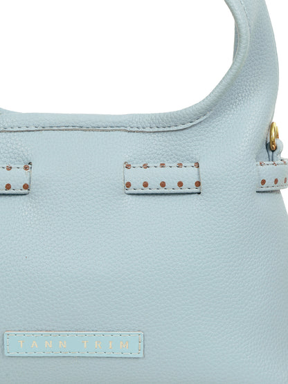 Blue Polka Mini Hobo Bag