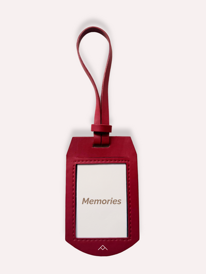 Maroon Polaroid Bag Charm