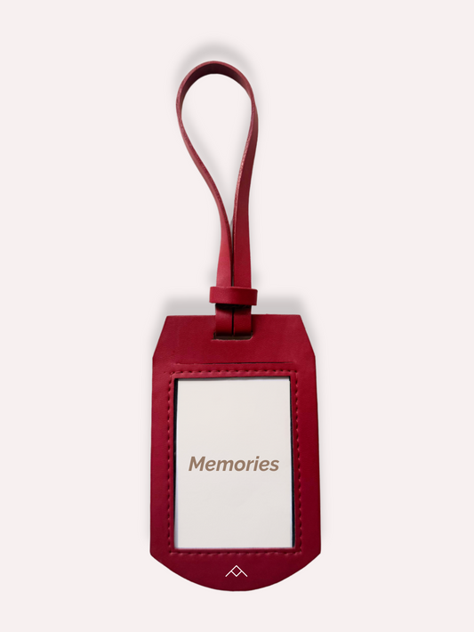 Maroon Polaroid Bag Charm