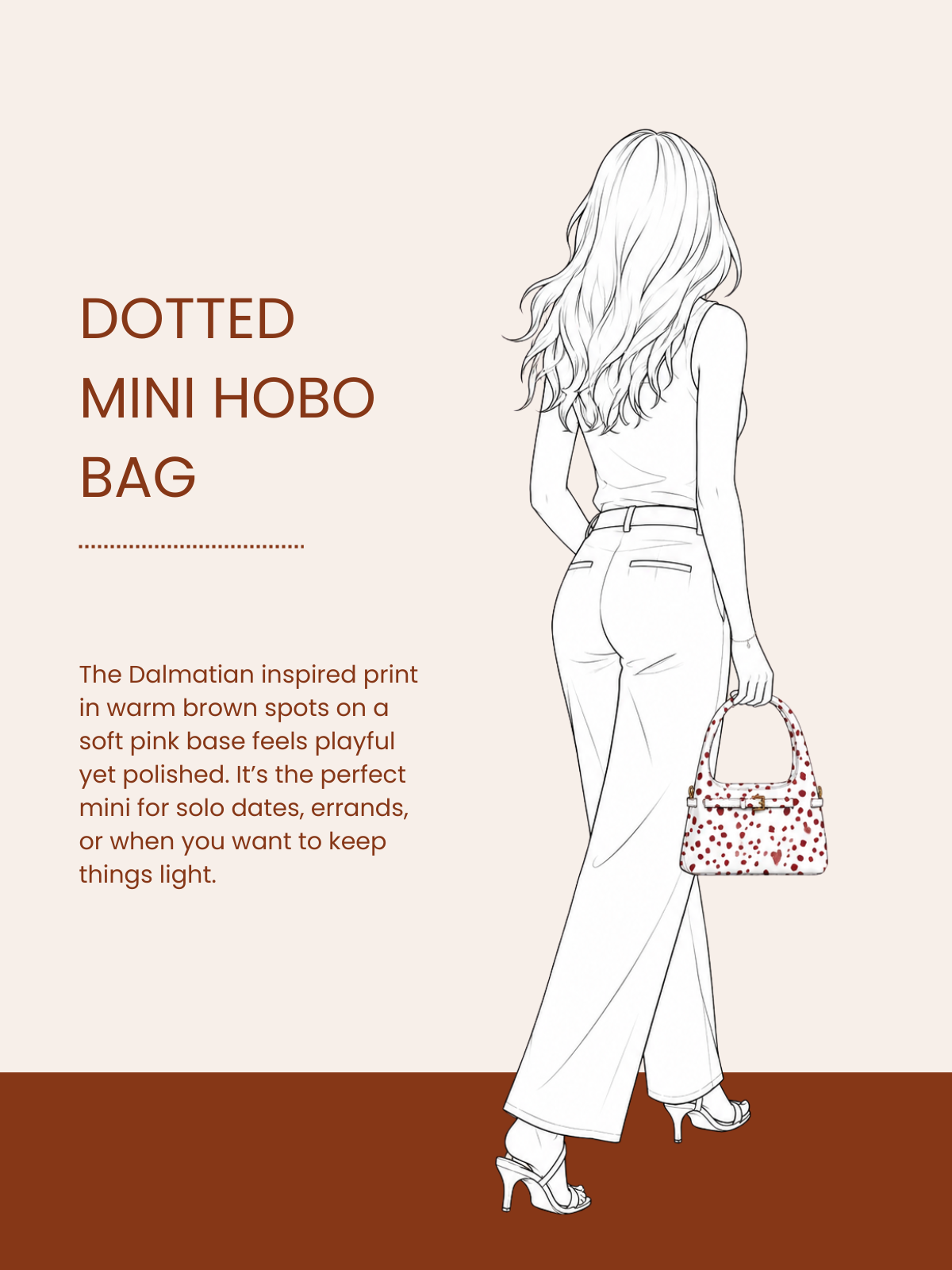 Dotted Mini Hobo Bag