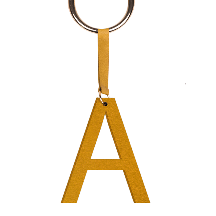 Mustard Letter Bag Charm