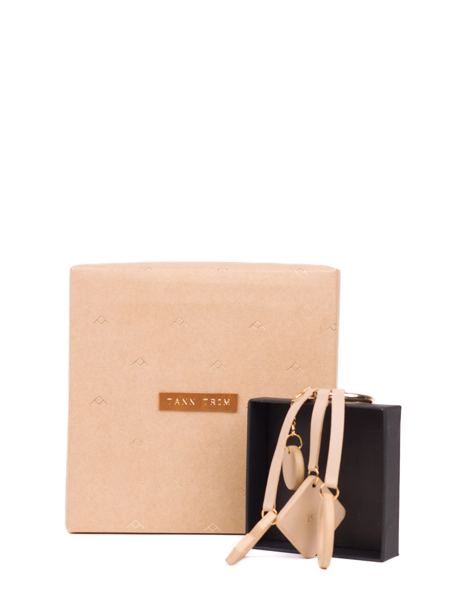 Beige Bag charm