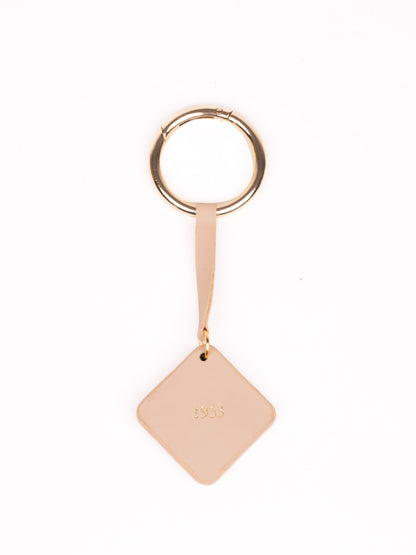 Beige Rhombus Bag Charm