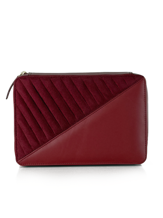 Quilted Suede Jewelry Box : big