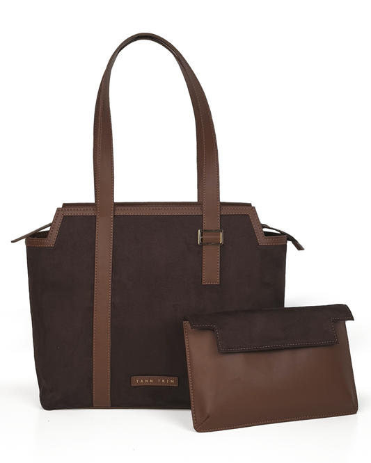 The Brown Cascade Tote Bag
