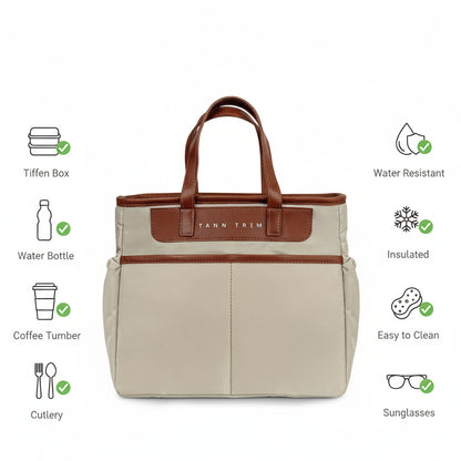 The Tiffyn Tote - Beige