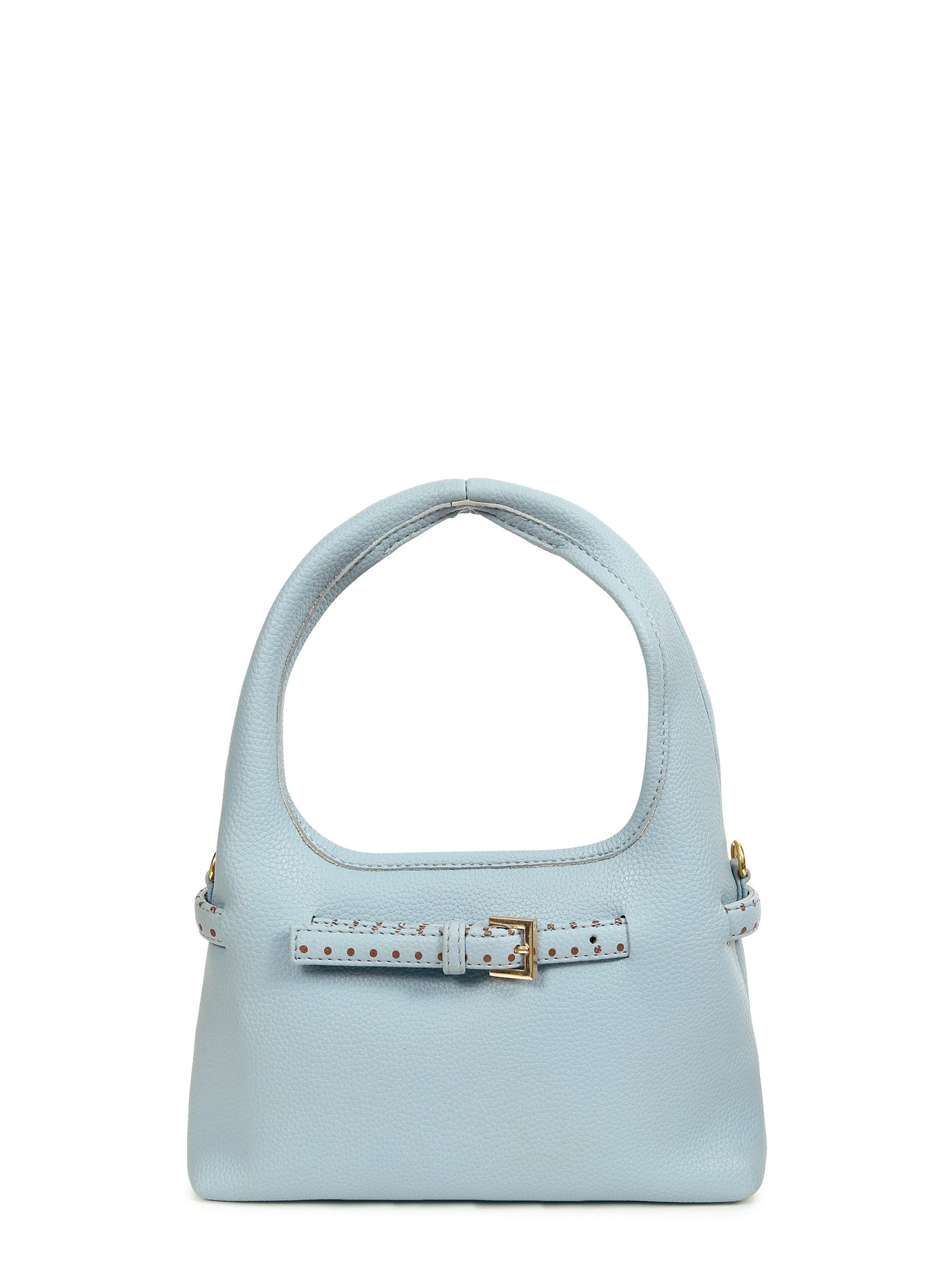 Blue Polka Mini Hobo Bag