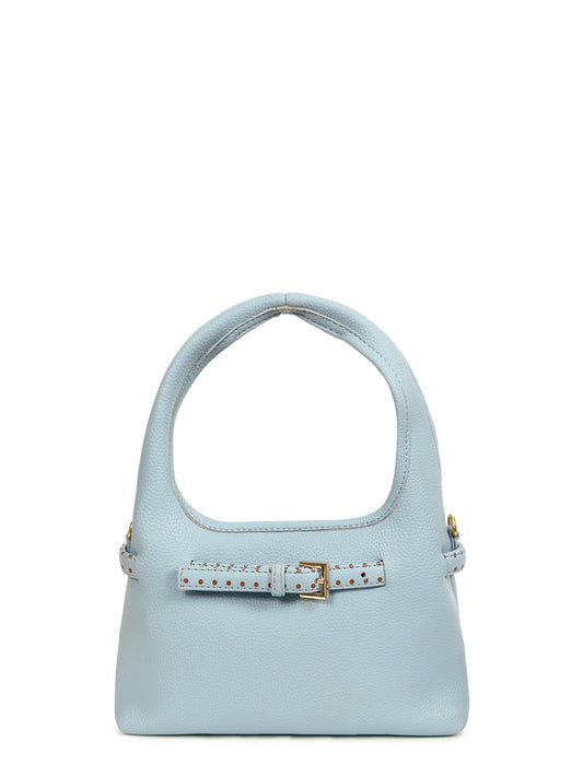 Blue Polka Mini Hobo Bag